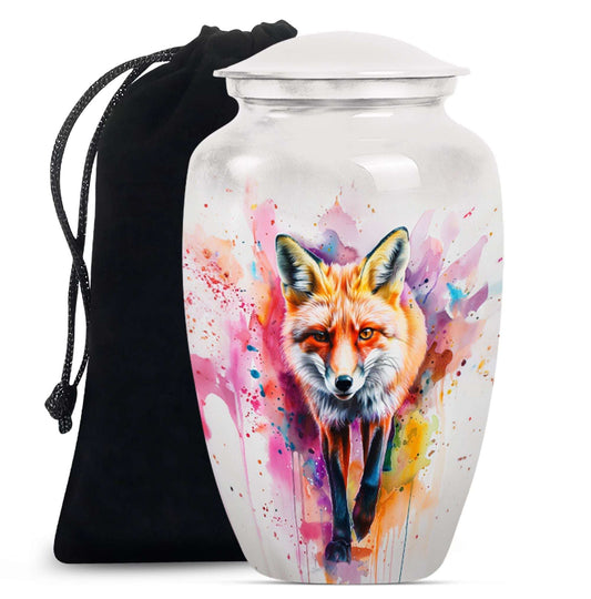 Fox Theme Large Urn 10 Inch
