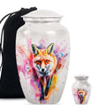 Fox Theme Large Urn With 1 Keepsake Urn