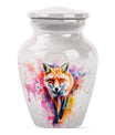 Classic 10-inch Fox Urn in Aluminium with Butterfly Theme.