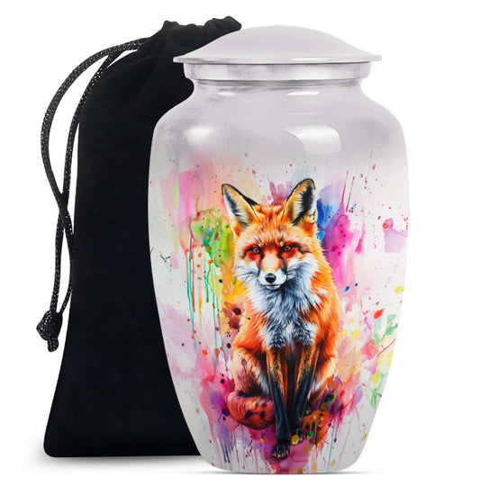 Fox Theme Large Urn 10 Inch