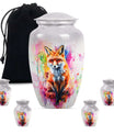 Fox Theme Large Urn With 4 Keepsake Urn