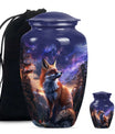 Fox Theme Large Urn With 1 Keepsake Urn