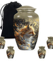 classic fox urn for human ashes
