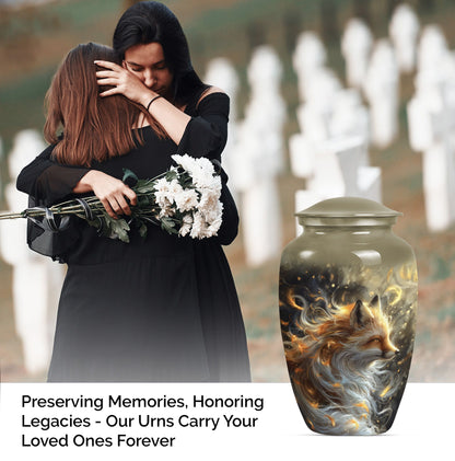 classic fox urn for human ashes
