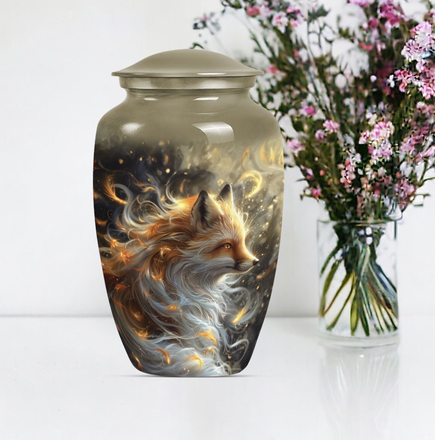 classic fox urn for human ashes