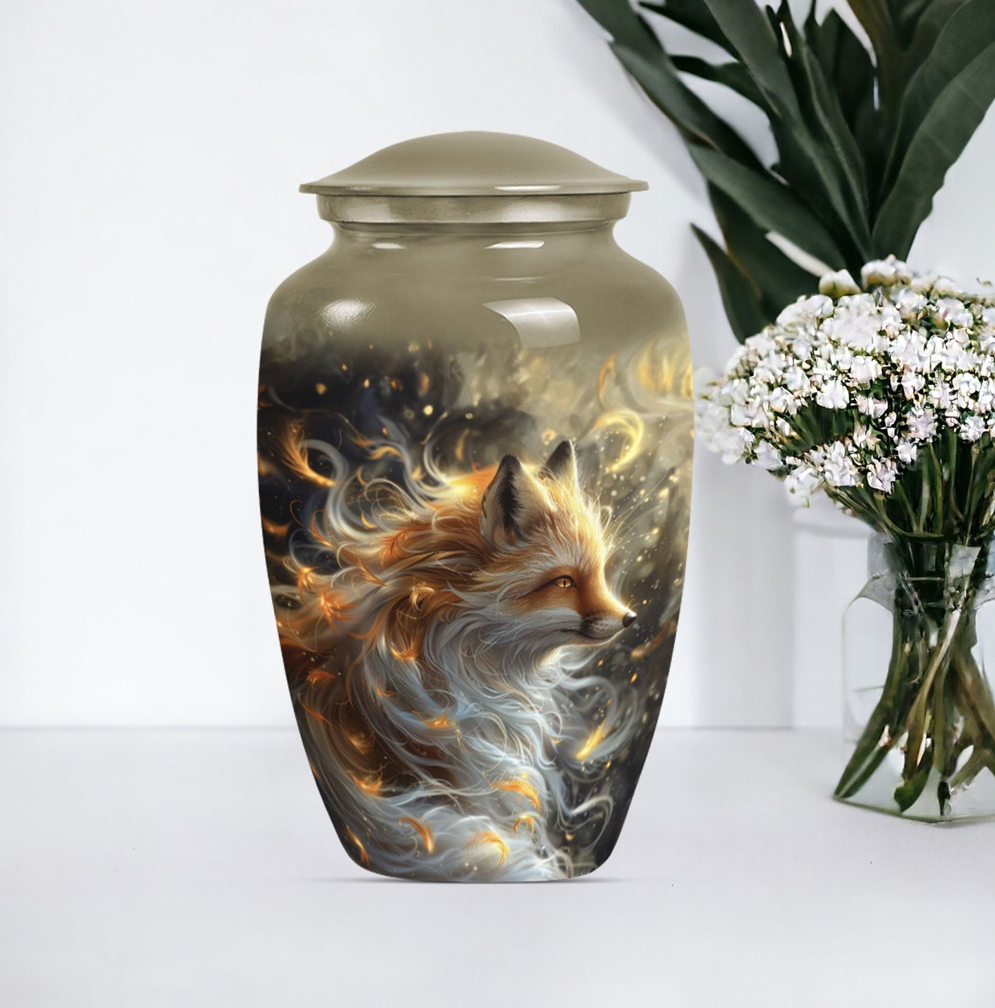 classic fox urn for human ashes
