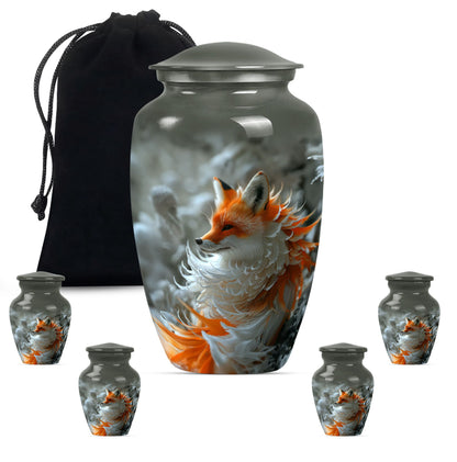 Classic 10 inch Fox Urn, Butterfly themed,