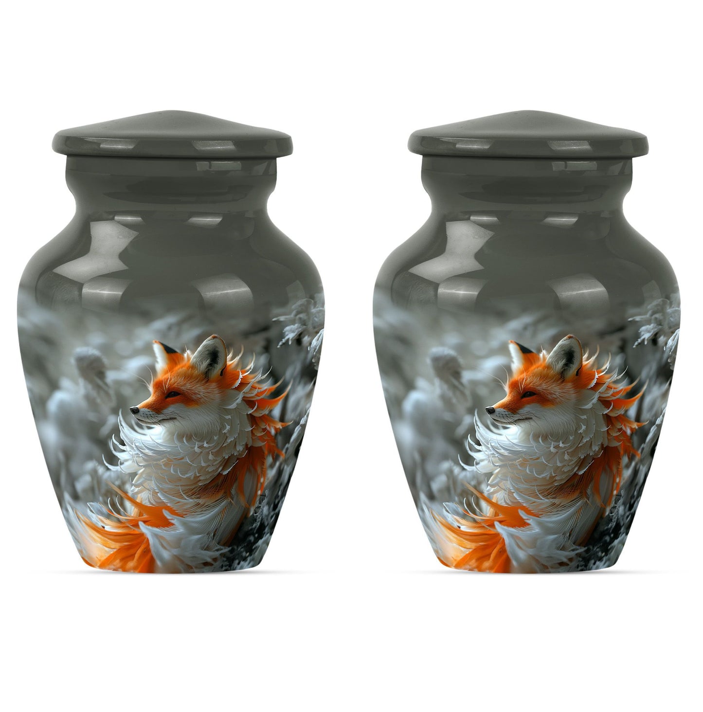 Classic 10 inch Fox Urn, Butterfly themed,