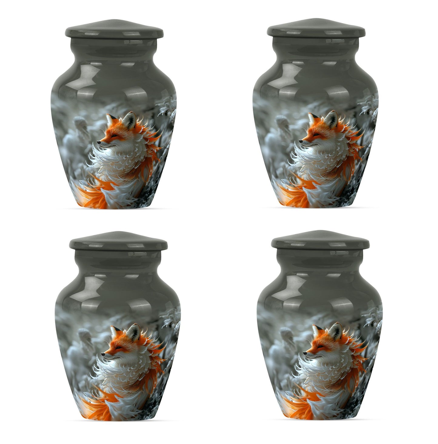 Classic 10 inch Fox Urn, Butterfly themed,