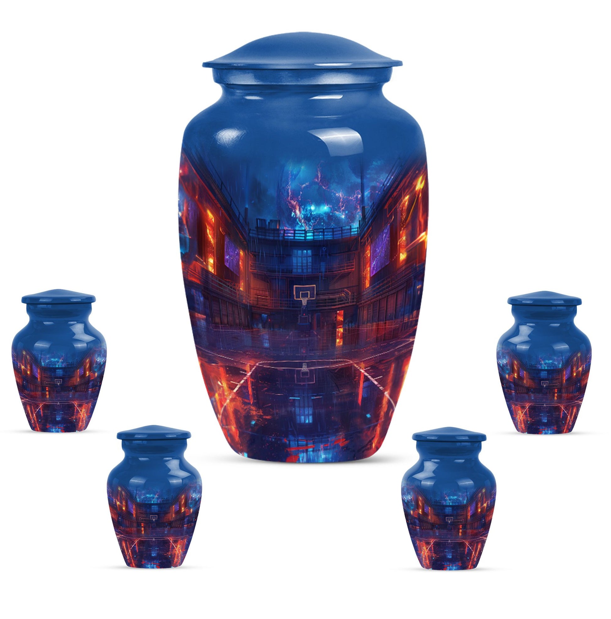 Urn basketball burial urn