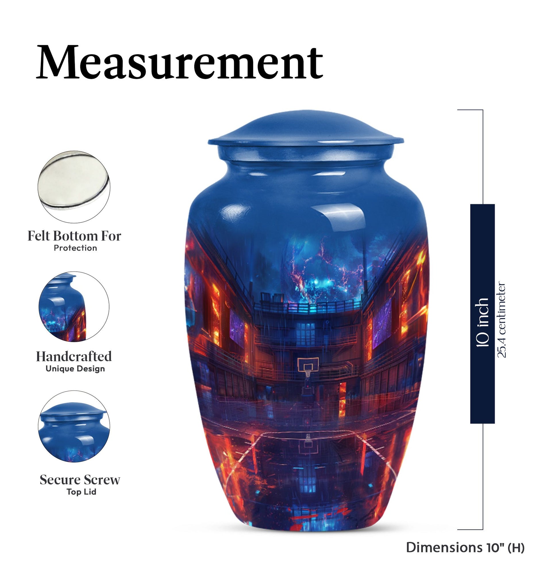 Urn basketball burial urn