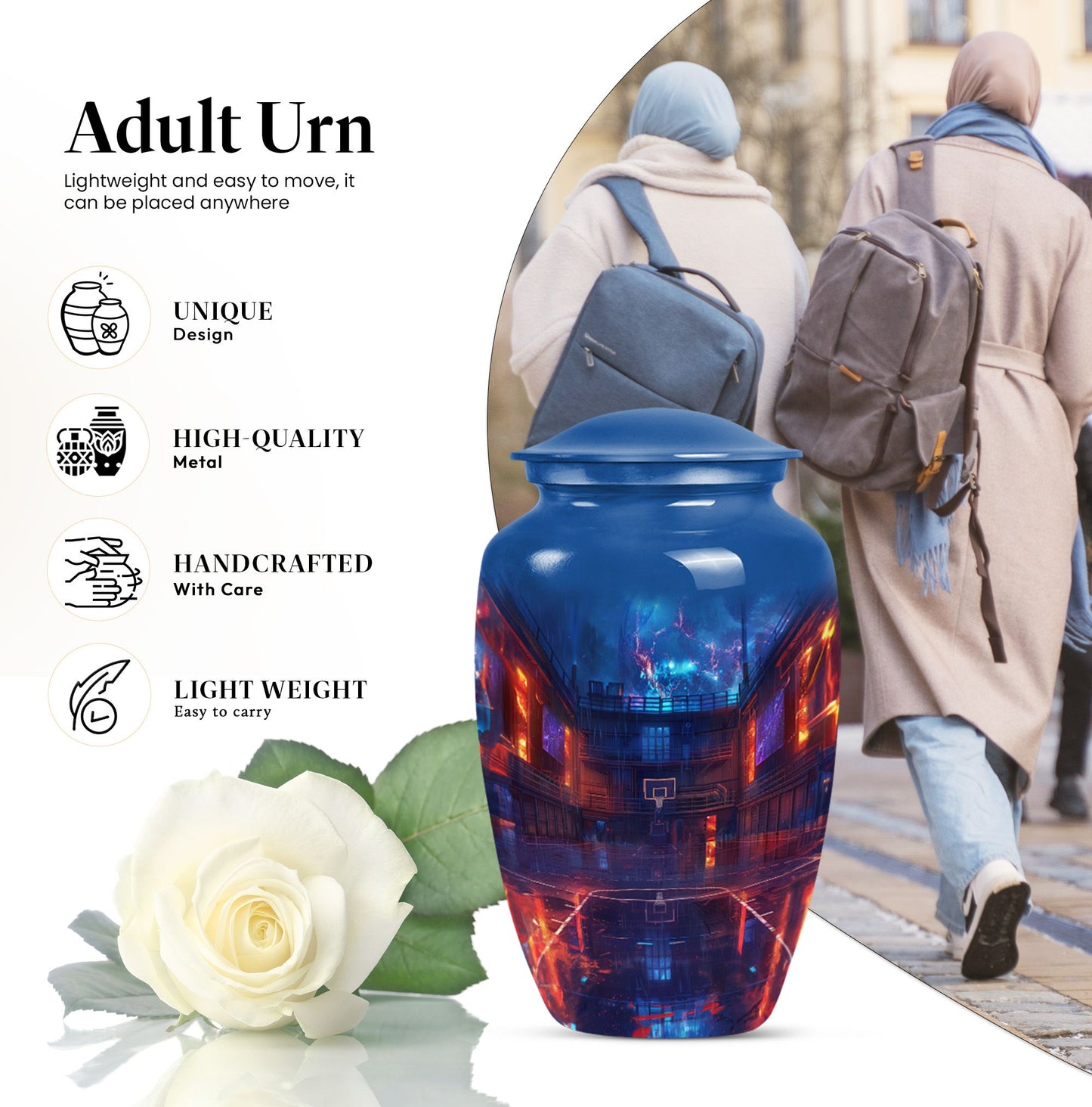 Urn basketball burial urn