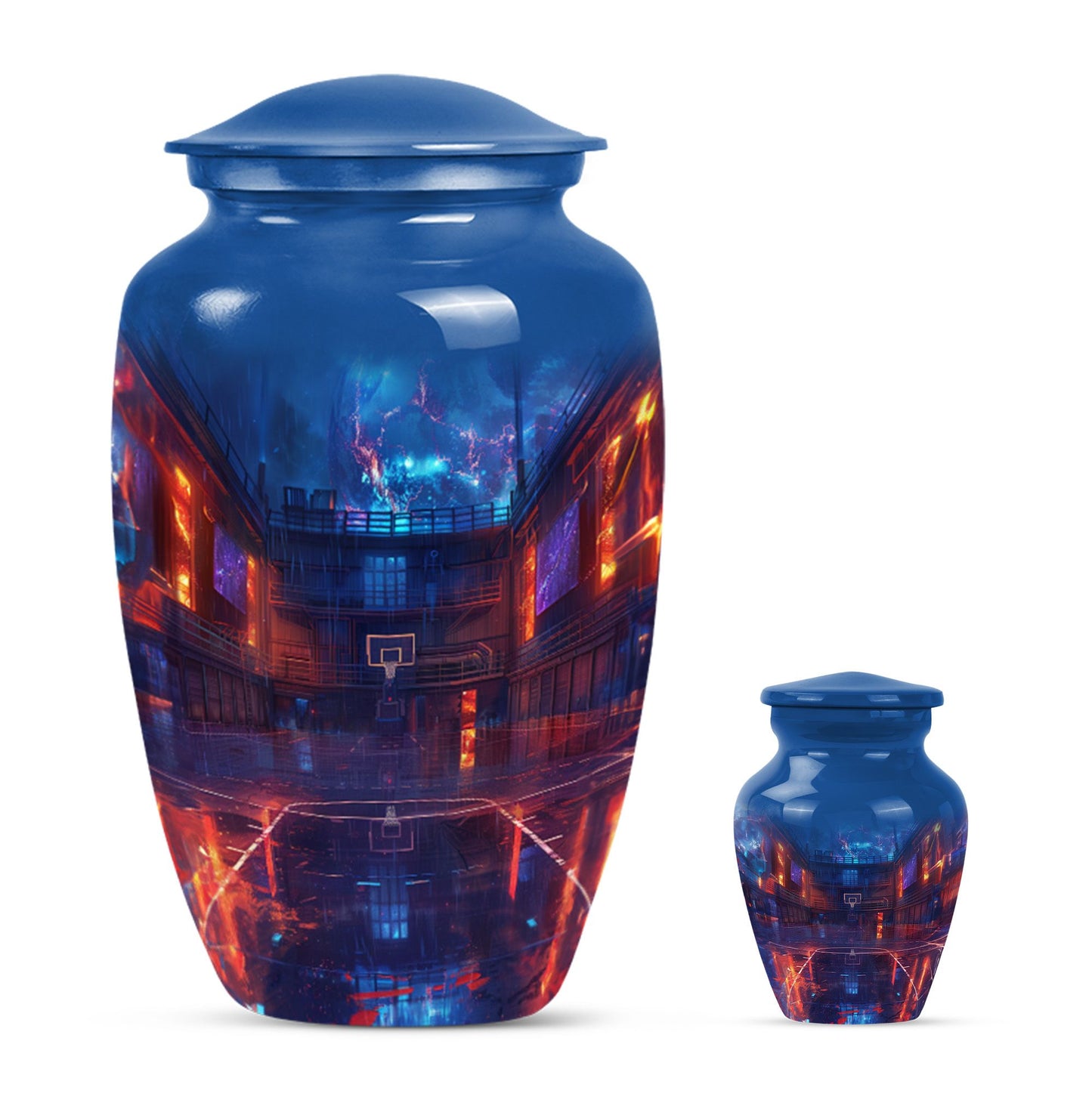 Urn basketball burial urn