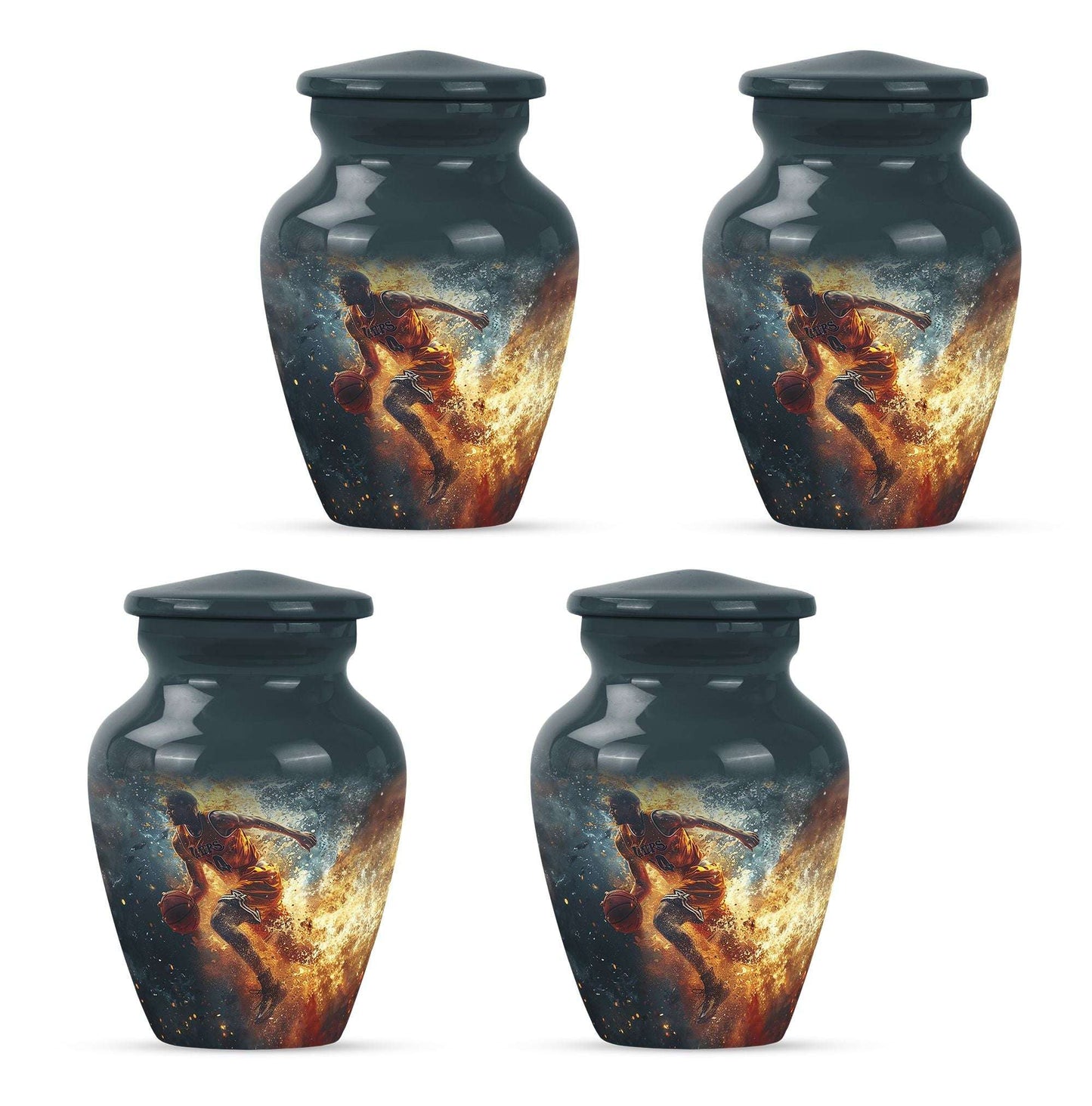Basketball Theme 3 Inch Keepsake Pack of 4