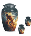 Basketball Theme Large Urn With 2 Keepsake Urn