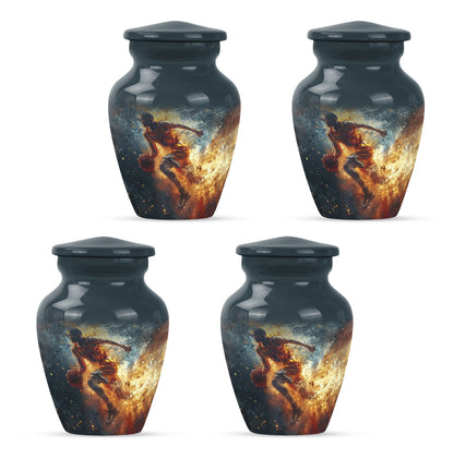 basketball urn with butterfly