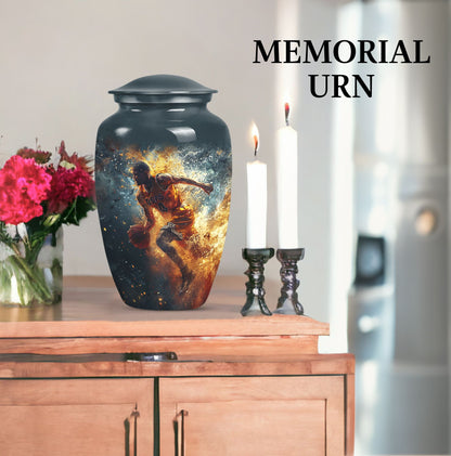 basketball urn with butterfly