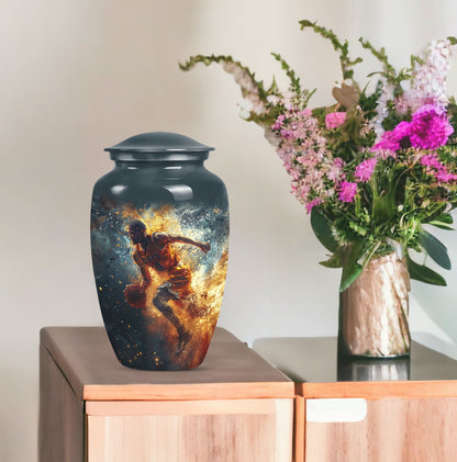 basketball urn with butterfly