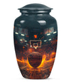 Basketball Theme Large Urn 10 Inch