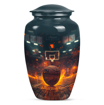 Basketball Theme Large Urn 10 Inch