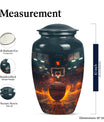 classic aluminum basketball and butterfly themed memorial urn