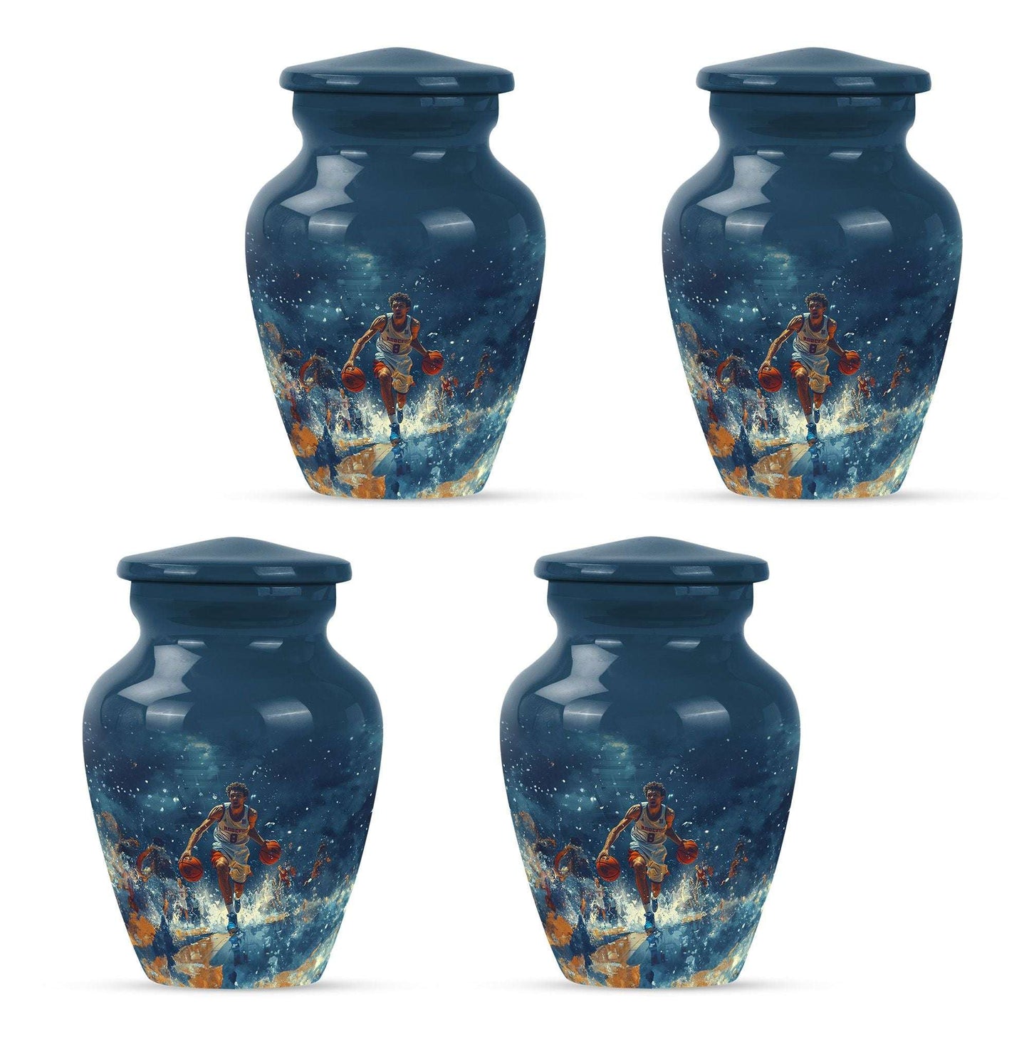 Basketball Theme 3 Inch Keepsake Pack of 4