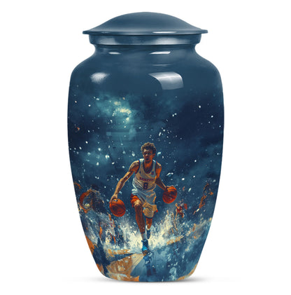Classic 10-inch basketball cremation urn 