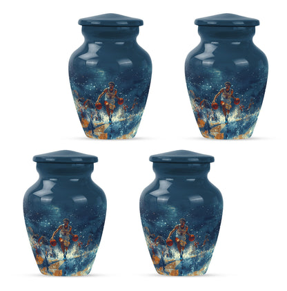 Classic 10-inch basketball cremation urn 