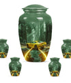 Car Theme Large Urn With 4 Keepsake Urn