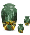 Car Theme Large Urn With 2 Keepsake Urn
