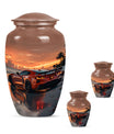 Car Theme Large Urn With 2 Keepsake Urn