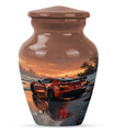 car urn with butterfly  urn 