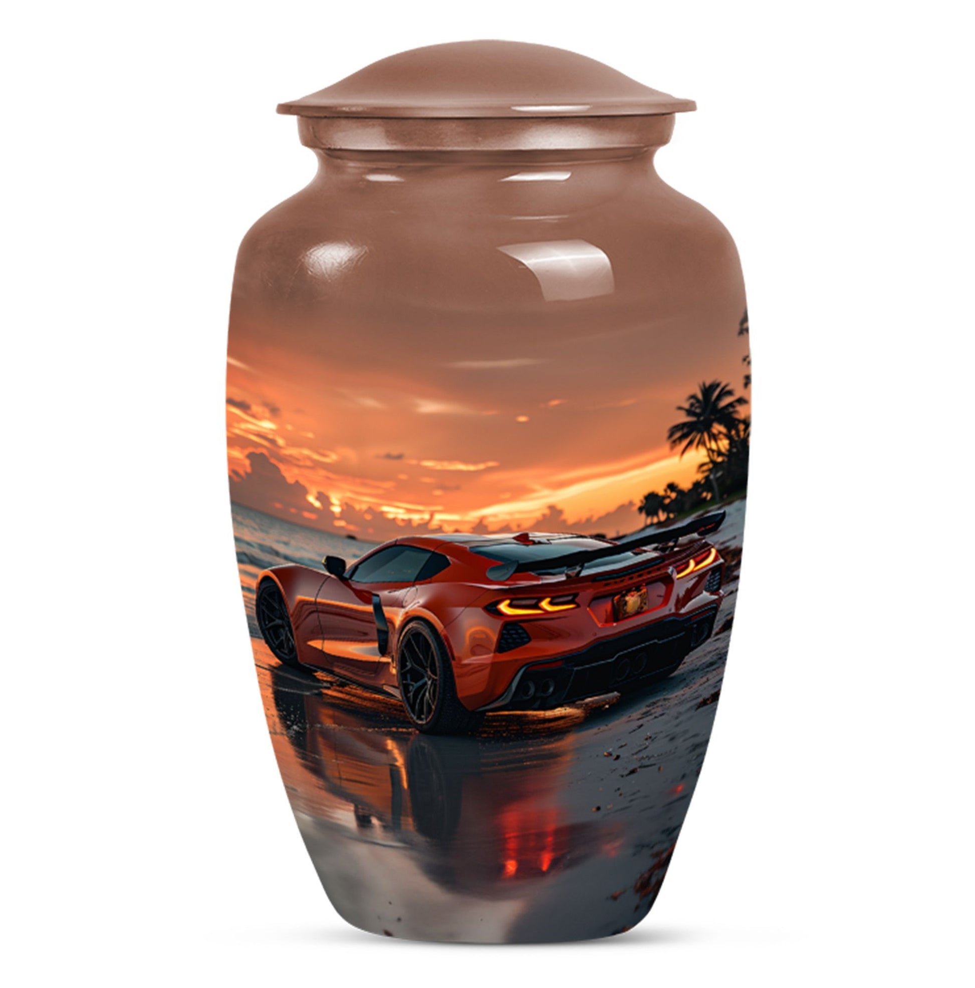 Car Theme Large Urn 10 Inch