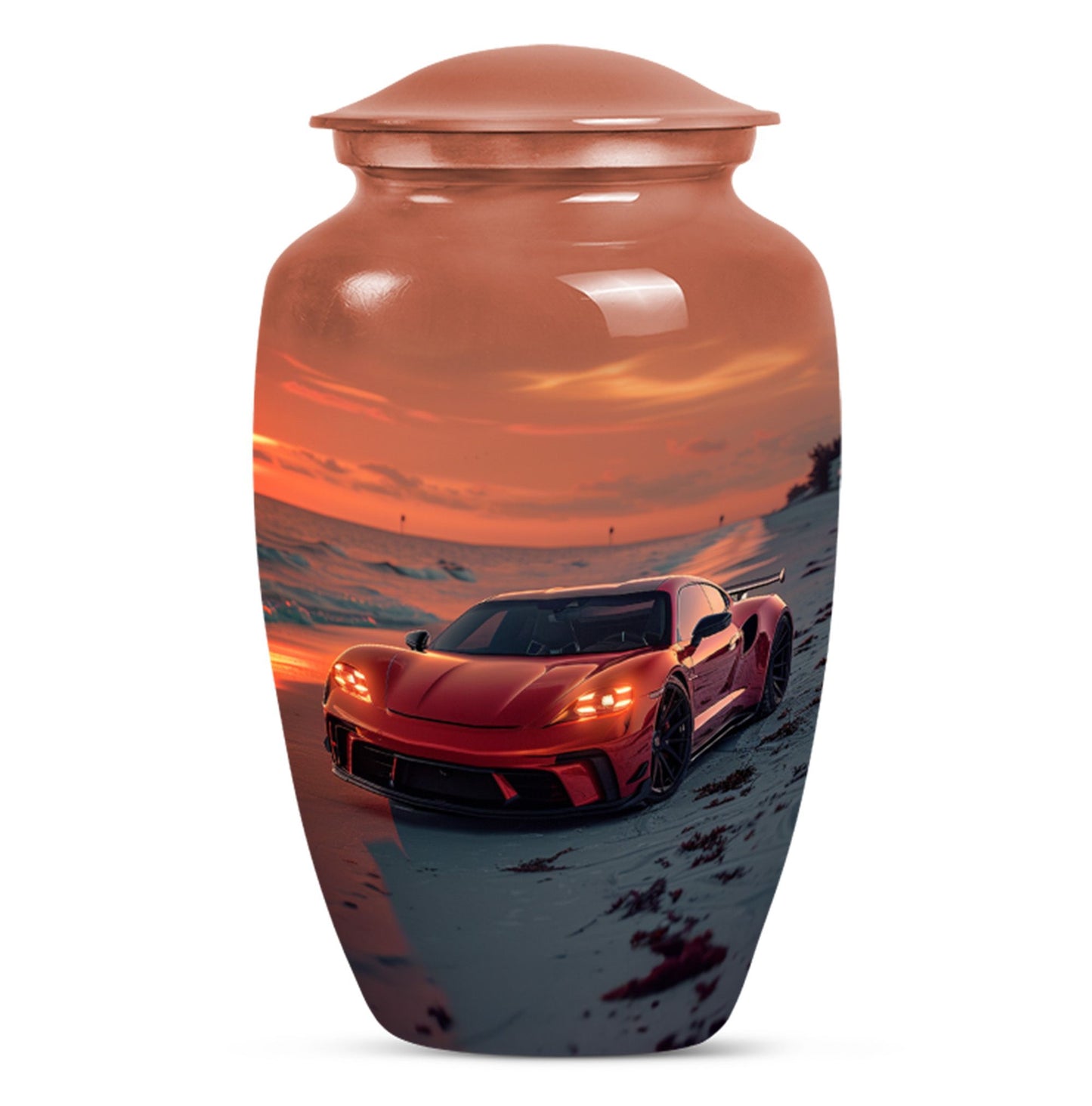 Car Theme Large Urn 10 Inch