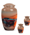 Car Theme Large Urn With 2 Keepsake Urn