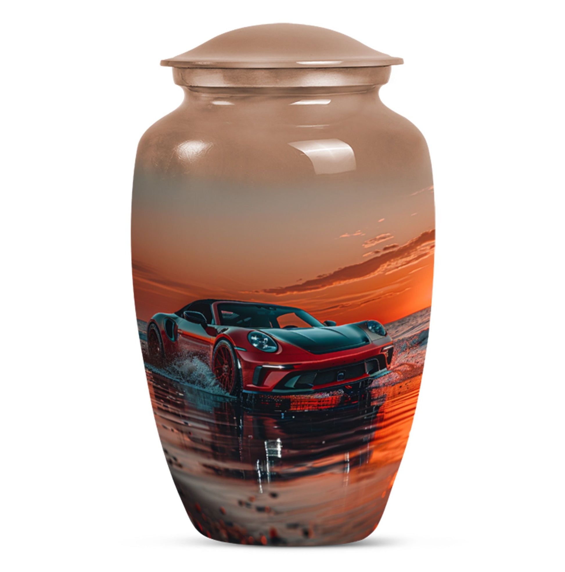 Sports Cremation Urn Adult Male - Racing Car Urn For Adult Male