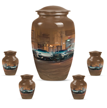 Large Urn with 4 Small Urn