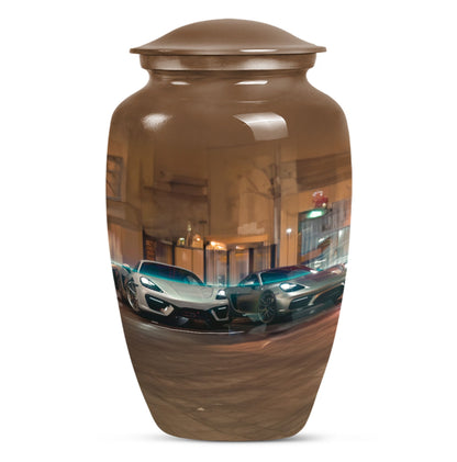 Car Theme Large Urn 10 Inch
