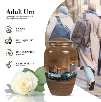  car urn for mom with butterfly