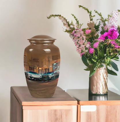  car urn for mom with butterfly