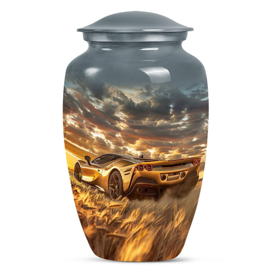Classic 10-inch aluminum car urn 