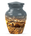 Classic 10-inch aluminum car urn 