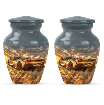 Classic 10-inch aluminum car urn 