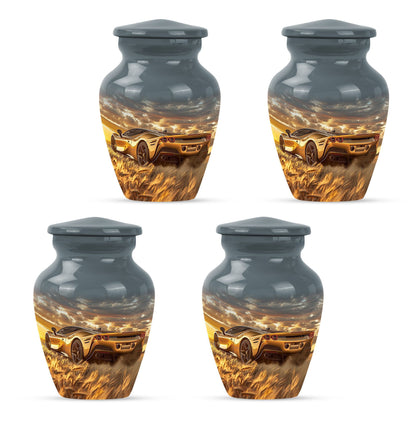 Classic 10-inch aluminum car urn 