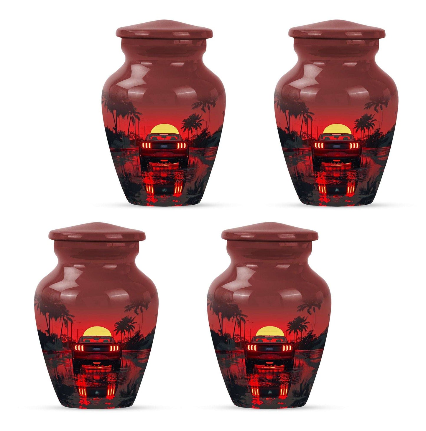 Car Theme 3 Inch Keepsake Pack of 4