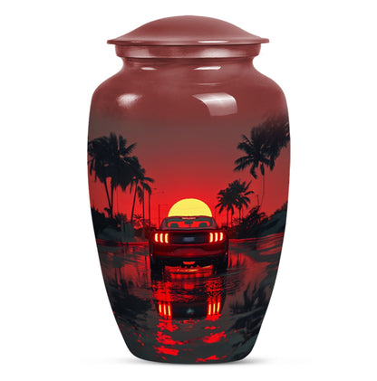 Car Theme Large Urn 10 Inch