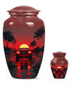 Car Theme Large Urn With 1 Keepsake Urn