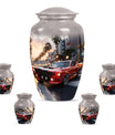Car Theme Large Urn With 4 Keepsake Urn