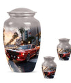 Car Theme Large Urn With 2 Keepsake Urn