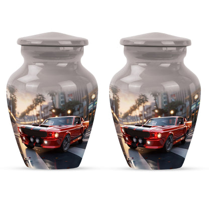 Classic 10 inch car urn with Butterfly theme